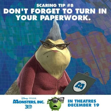 monsters inc paperwork lady|More.